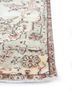vintage ivory wool hand knotted Rug - Corner vintage ivory wool hand knotted Rug - Corner