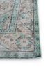 vintage beige and brown wool hand knotted Rug - Corner