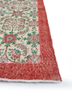 vintage red and orange wool hand knotted Rug - Corner vintage red and orange wool hand knotted Rug - Corner