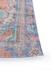vintage red and orange wool hand knotted Rug - Corner vintage red and orange wool hand knotted Rug - Corner