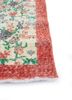 vintage red and orange wool hand knotted Rug - Corner vintage red and orange wool hand knotted Rug - Corner