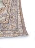 vintage beige and brown wool hand knotted Rug - Corner vintage beige and brown wool hand knotted Rug - Corner