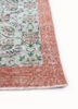 vintage red and orange wool hand knotted Rug - Corner vintage red and orange wool hand knotted Rug - Corner