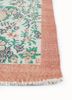 vintage red and orange wool hand knotted Rug - Corner vintage red and orange wool hand knotted Rug - Corner