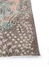 vintage beige and brown wool hand knotted Rug - Corner