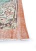 vintage red and orange wool hand knotted Rug - Corner vintage red and orange wool hand knotted Rug - Corner