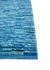 nuray blue wool hand knotted Rug - Corner
