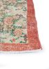vintage red and orange wool hand knotted Rug - Corner vintage red and orange wool hand knotted Rug - Corner