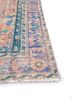 vintage red and orange wool hand knotted Rug - Corner