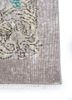 vintage grey and black wool hand knotted Rug - Corner vintage grey and black wool hand knotted Rug - Corner