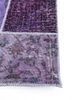 provenance pink and purple wool hand knotted Rug - Corner