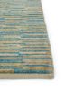 nuray blue wool hand knotted Rug - Corner nuray blue wool hand knotted Rug - Corner