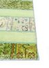 provenance green wool hand knotted Rug - Corner