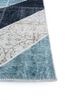 provenance blue wool hand knotted Rug - Corner