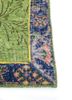 provenance green wool hand knotted Rug - Corner