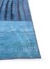 provenance blue wool hand knotted Rug - Corner