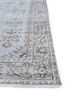 vintage grey and black wool hand knotted Rug - Corner