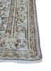 vintage beige and brown wool hand knotted Rug - Corner