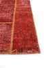 provenance red and orange wool hand knotted Rug - Corner