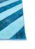 provenance blue wool hand knotted Rug - Corner provenance blue wool hand knotted Rug - Corner