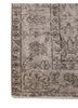 vintage blue wool hand knotted Rug - Corner