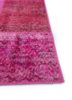provenance pink and purple wool hand knotted Rug - Corner