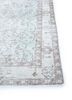 vintage blue wool hand knotted Rug - Corner