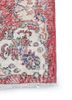vintage red and orange wool hand knotted Rug - Corner vintage red and orange wool hand knotted Rug - Corner