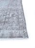 vintage blue wool hand knotted Rug - Corner