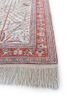 gulmarg red and orange silk hand knotted Rug - Corner
