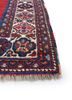 kiaan red and orange wool hand knotted Rug - Corner