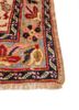 aalam red and orange wool hand knotted Rug - Corner aalam red and orange wool hand knotted Rug - Corner