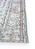 vintage ivory wool hand knotted Rug - Corner