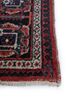 aalam red and orange wool hand knotted Rug - Corner
