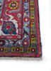 aalam blue wool hand knotted Rug - Corner