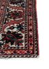 aalam red and orange wool hand knotted Rug - Corner