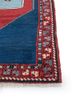 nuray blue wool hand knotted Rug - Corner