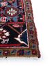 aalam red and orange wool hand knotted Rug - Corner