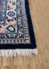 aalam blue wool hand knotted Rug - Corner aalam blue wool hand knotted Rug - Corner