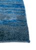 zuri blue wool hand knotted Rug - Corner