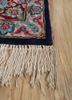 aalam blue wool hand knotted Rug - Corner aalam blue wool hand knotted Rug - Corner