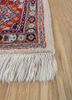 aalam red and orange wool hand knotted Rug - Corner aalam red and orange wool hand knotted Rug - Corner