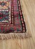 kiaan red and orange wool hand knotted Rug - Corner
