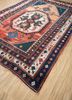 nuray blue wool hand knotted Rug - Corner