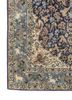 aalam blue wool hand knotted Rug - Corner aalam blue wool hand knotted Rug - Corner
