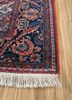 aalam red and orange wool hand knotted Rug - Corner aalam red and orange wool hand knotted Rug - Corner