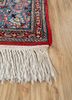 aalam blue wool hand knotted Rug - Corner aalam blue wool hand knotted Rug - Corner