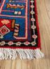 nuray red and orange wool hand knotted Rug - Corner nuray red and orange wool hand knotted Rug - Corner