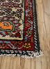 aalam red and orange wool hand knotted Rug - Corner