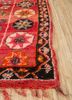 nuray red and orange wool hand knotted Rug - Corner